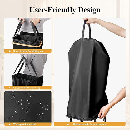 Slim Laundry Hamper, 60L Waterproof Narrow Laundry Basket