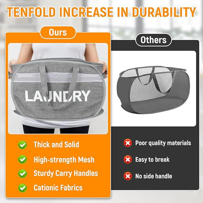 Collapsible Laundry Baskets, Foldable Clothes Hamper