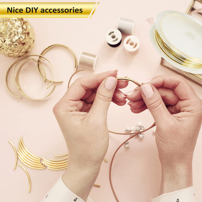 10 Roll 230ft Jewelry Wire for Making 18, 20, 22, 24, 26 Gauge Craft Beading Wire Jewelry Making Supplies Bendable Copper, 5 Size(Gold and Silver)