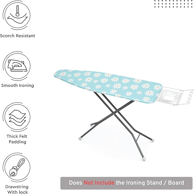 Encasa XO Ironing Board Cover and Pad 49"x18"
