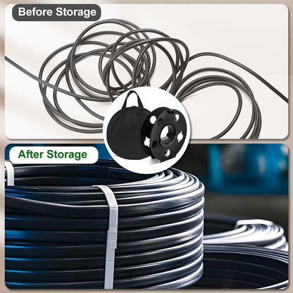 GarfatolRv Portable Heavy Duty Cord Storage Reel 1 Pack Easy to Use with Center Rotating Handle 100 Feet for Outdoor Activities