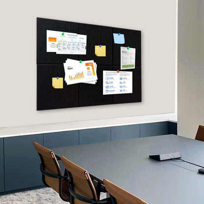 Thick Cork Board Tiles for Wall with Push Pins, Removable 36"x24"x0.47" Bulletin Board Sets, Magrowill 6 Packs Felt Panels Self-Adhesive Pin Board