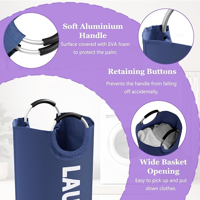95L Collapsible Laundry Baskets
