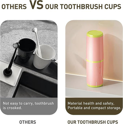 Toothbrush Cup with Cover – Leak-Proof Seal, Large Capacity