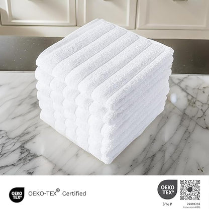 Classic Turkish Towels CTT Premium 6 Piece Hand Towels Set, 100% Turkish Cotton