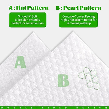 Disposable Face Towels 100 Count, Biodegradable Facial Towels
