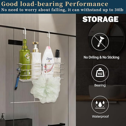 2pcs Single-Layer Hanging Shower Caddy, Rustproof Shelves Rack