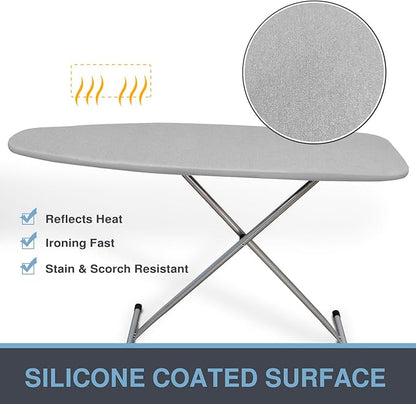 Ironing Board Cover and Pad, Small Size 13x43, Thick Padding, Elastic Edge