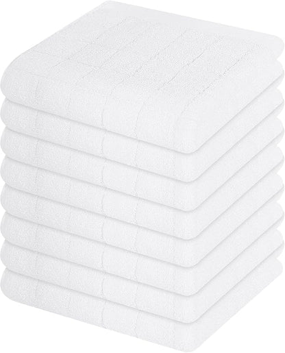 Mordimy 100% Cotton Terry Cloth Dish Cloths, Soft and Absorbent Checkered Dish