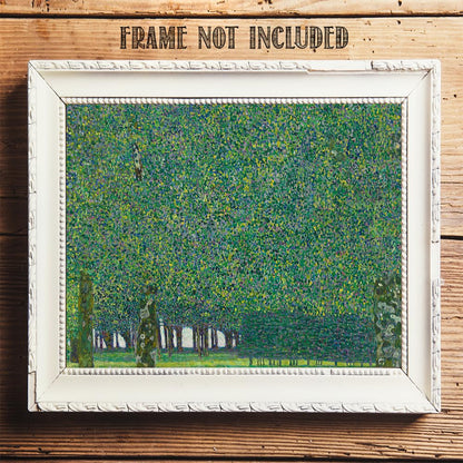 Gustav Klimt The Park 11x14 Unframed Print – Nature-Inspired Fine Art Reproduction, Abstract Forest Painting for Peaceful Home, Office, or Meditation Space Décor