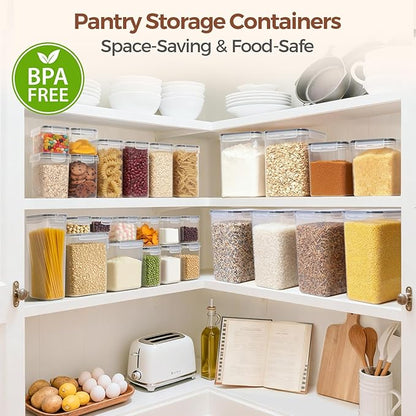 ComSaf Rice Container Set of 2, Large Airtight Food Storage Containers