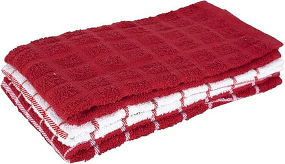 Ritz Premium 100% Cotton Terry Check Kitchen Dish Towels
