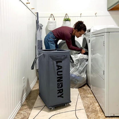 Goodpick Hamper with Wheels, Dirty Laundry Basket