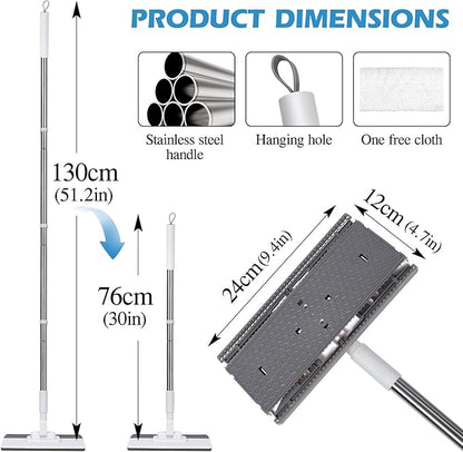 Mini Sweeper Mop, Masthome Reusable Clamp Mop