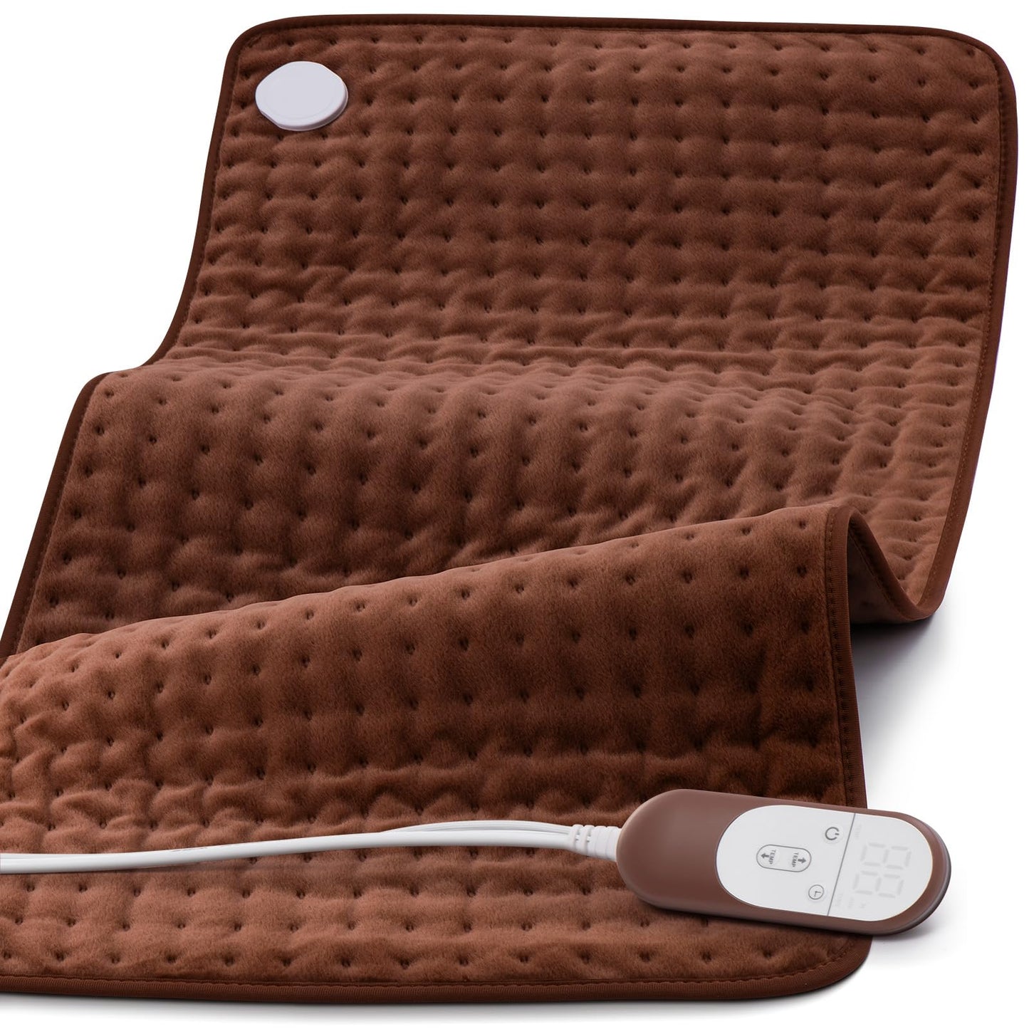 Heating pad for Back, Neck, Shoulder, Cramps and Leg Pain Relief, Heat Pads Christmas Gifts for Women, Men, Mom, Dad, Auto-Off,Machine Washable,Moist Dry Heat Options,Extra Large 12"x24"
