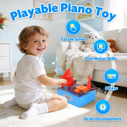 Science Kits for Kids, Children's STEM Educational Toy, DIY Circuit Connections, Playable Piano Enlightenment Toy, Educational Fun Toy Gift for Boys and Girls