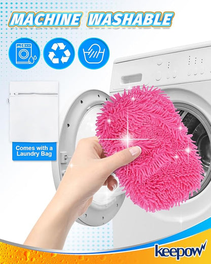 Keepow 8 Pack Reusable Mop Pads Compatible