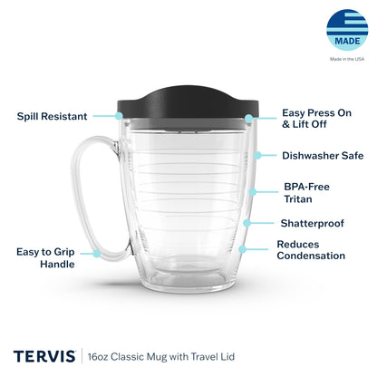 Tervis Peanuts - Great Pumpkin Made in USA Double Walled Insulated Tumbler Travel Cup Keeps Drinks Cold & Hot, 16oz Mug, Classic