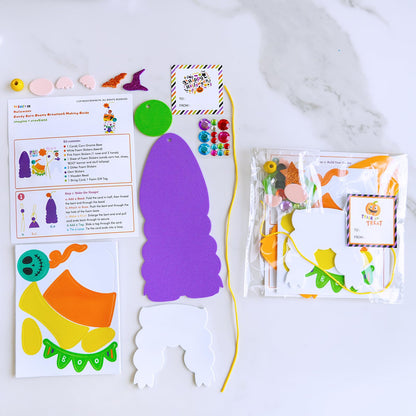 Winlyn 24 Sets Halloween Crafts Fall Crafts Kids DIY Gnome Ornaments Decorations Halloween Craft Kits Gnome Foam Stickers Halloween Arts and Crafts for Kids Home Classroom Art Activities Party Favors