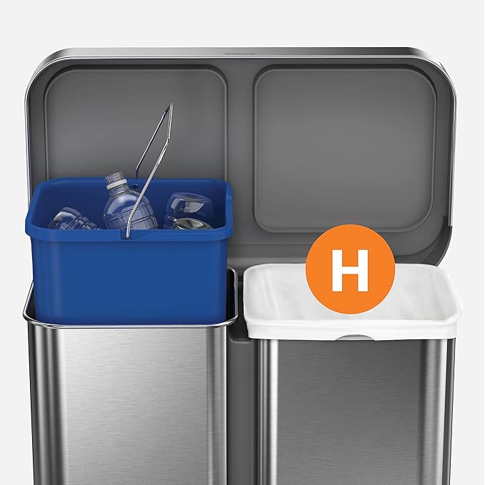 simplehuman Code H 100 Count, Dispenser Pack Custom Fit Liners, Drawstring