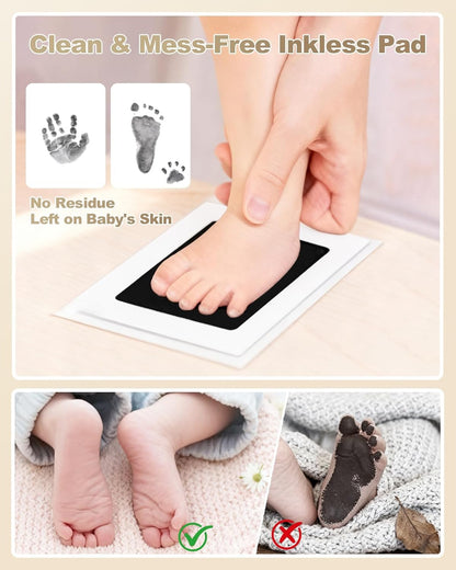 Oiomniv Baby Casting Kit Hand and Feet, 3D Newborn Keepsake for Babies Hand & Foot Molding, DIY Hand and Footprint Keepsake, Baby Chirstmas Gifts for Girls and Boys, Shower Gifts for Moms