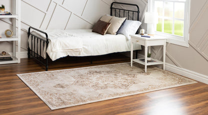 Unique Loom Utopia Collection Traditional Classic Vintage Inspired Area Rug with Warm Hues (5' 0 x 8' 0 Rectangular, Beige/Brown)