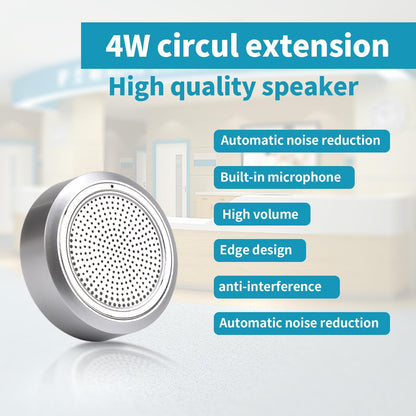 LiwCho Dual-Way Window Intercom System,High Power Speaker,Microphone Speaker for Teller Window, Two Way Interphone for Bank,Hospital,Business,Office.