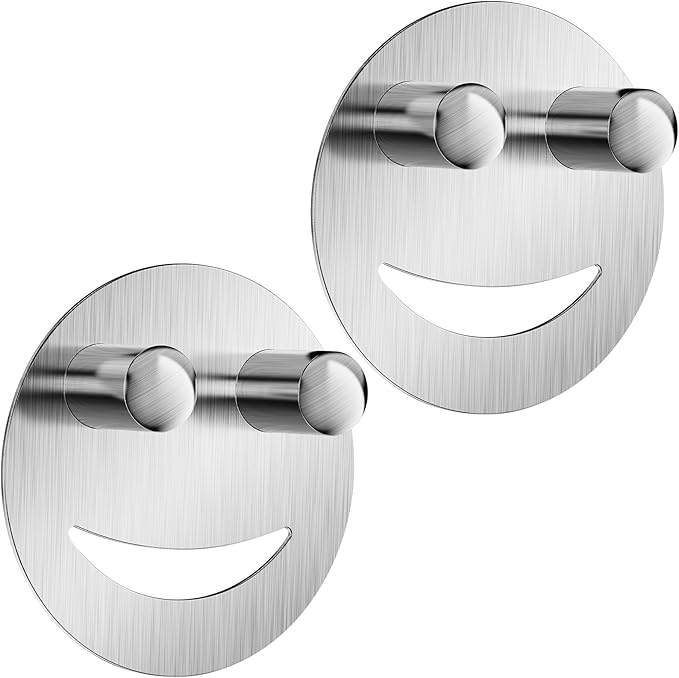 2 Pack Stainless Steel Smiley Face Dish Sponge Holder, Kitchen Accessories