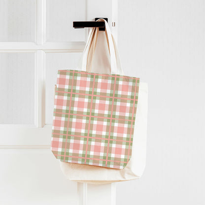 JarThenaAMCS 36Pcs Summer Buffalo Plaid Fabric Squares Cotton Fabric Bundles Small Pastel Pink Green Plaid Sewing Fabrics for DIY Craft Party Decor, 10 x 10 Inch