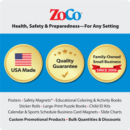 ZOCO – 6 Anger Control Strategies Posters (20-Pack) – Calm Down and Manage Emotions for Toddlers – Classroom Behavior Management for Preschool, Daycare, and Homeschool – Made in USA