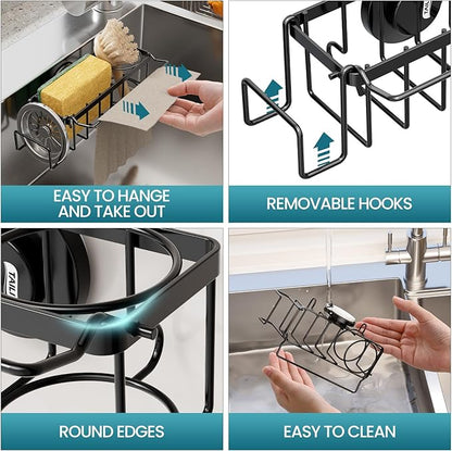 TAILI 4-in-1 Sponge Holder for Kitchen Sink