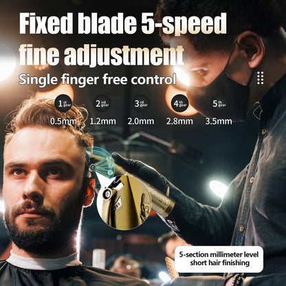 RESUXI Professional Hair Clippers for Men T-Blade Trimmer Electric Shavers Razor Set,Cordless Beard Trimmer for Men Barber Clippers for Hair Cutting Grooming Kit