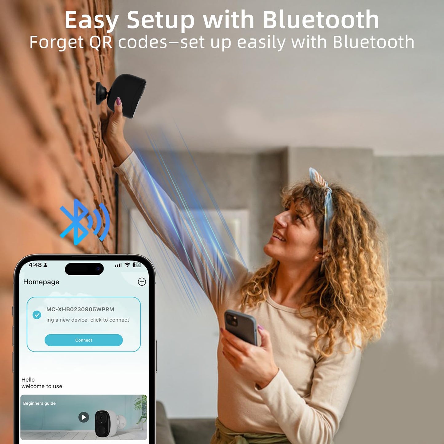 Rraycom 4Pack 5G/2.4G Security Cameras Wireless Outdoor,2K Battery Powered AI Motion Detection Siren Alarm WiFi Home Indoor Camera, Color Night Vision, 2-Way Talk, Waterproof, Works w/Alexa, Cloud/SD
