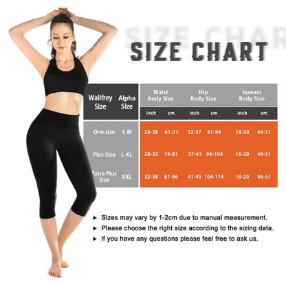 Walifrey Capri Leggings for Women, Buttery Soft High Waisted Leggings for Gym Yoga Workout (Brown XXL)