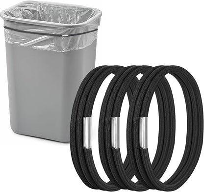 Garbage Can Bands Fits 13 to 30 Gallon Trash Cans, 3 Pack Durable Trash Can Bag
