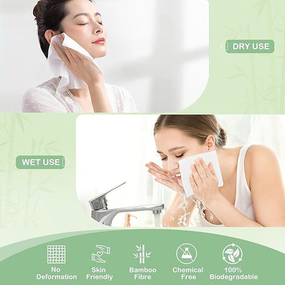 GRANNY SAYS Disposable Face Towel, Face Towelettes Disposable, Disposable Towels