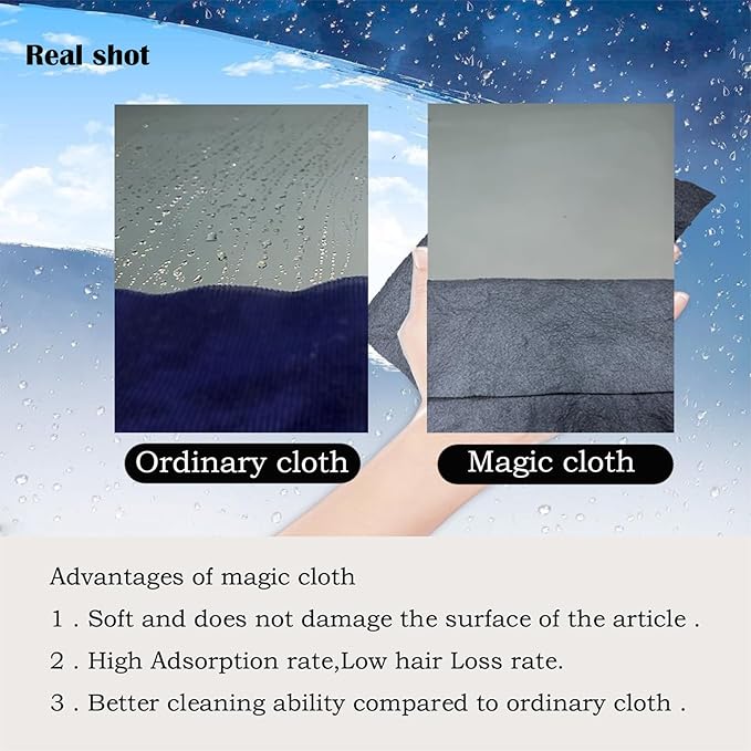 10pcs 9×7 Inches Real Magic Cloth Thickened Magic Cleaning Cloth Microfiber