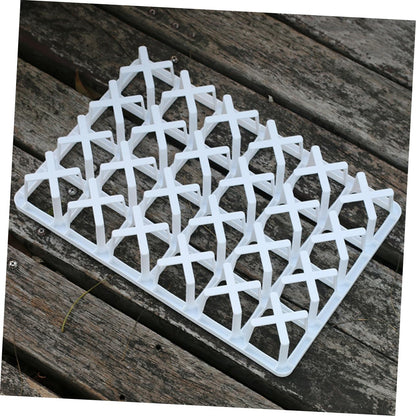 TOYANDONA 6Pcs Square Nursery Pot Holders for Vegetable Germination Durable Planting Tray Racks Lightweight and Reusable Greenhouse Sowing Trays for Plants