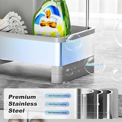 Ewaiira Stainless Steel Sink Caddy, Sponge Holder