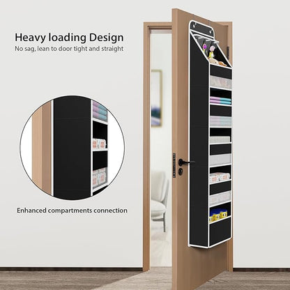 Univivi 6-Shelf Over Door Hanging Organizer Fabric Baby Door Storage