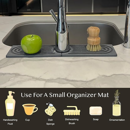 Faucet Mat for Kitchen Sink, Stone Drying Mat for Kitchen Counter, Stone Mat
