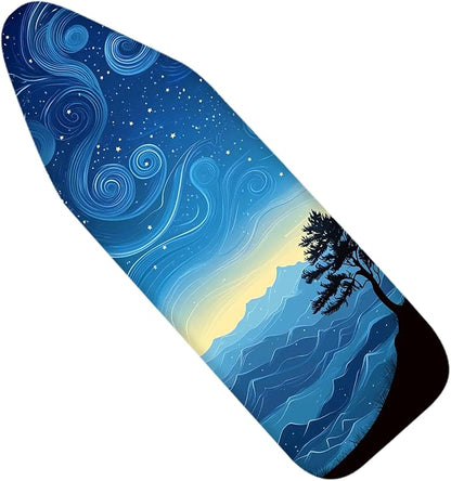 Nuxovilar Starry Sky & Mountain Pattern Ironing Board Cover, 15 * 54inch