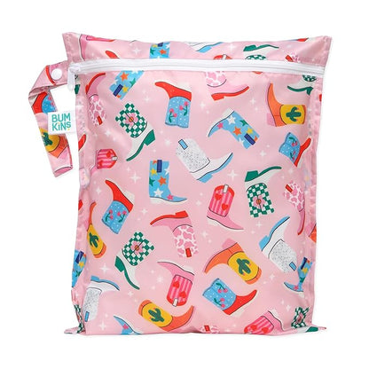 Bumkins Waterproof Wet Bag for Baby, Swim Suit, Cloth Diapers, Pump Parts