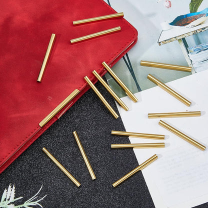 SUPERFINDINGS 30PCS Metal Book Corner Protector 430 Stainless Steel Notebook Edge Cover Scrapbooking Corner Protectors 50x5x4mm Golden Guard Edge Cover for Notebook Album Photo Frame, Slot: 4mm