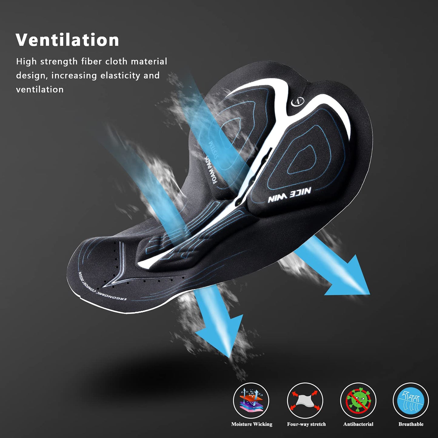 Men's Bike Shorts 4D Padded Cycling Bicycle Riding Pants Road Biking MTB Cycle Pockets Tights UPF50+ Black1 XL