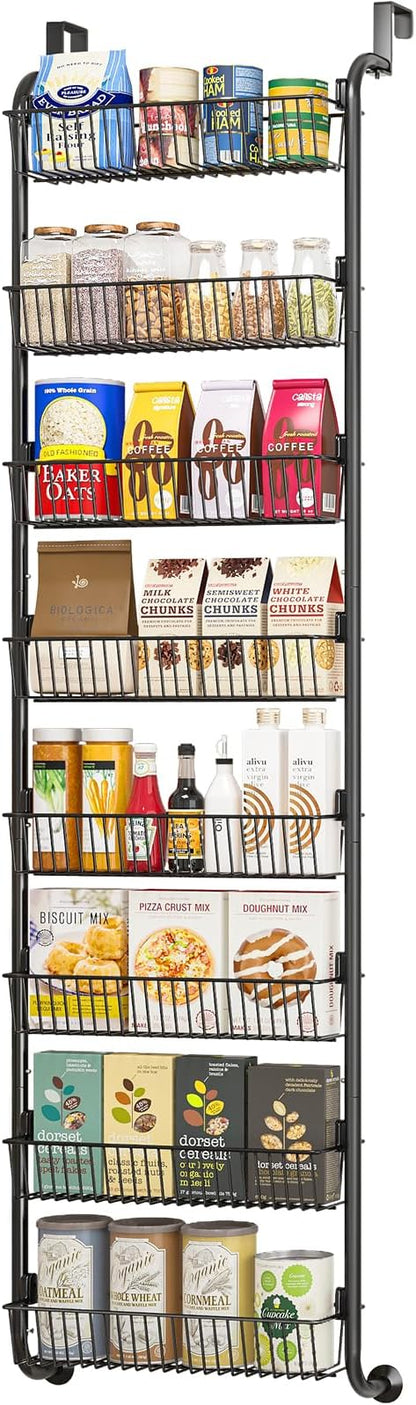 MIAOLI Over the Door Pantry Organizers and Storage, 8-Tier Spice Rack, Home &