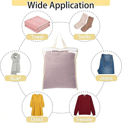 4Pcs Small Mesh Laundry Bags for Delicates Hanging Mini 12 x 10 Inches Durable