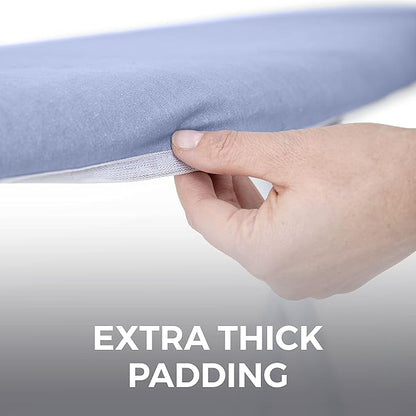 HOME GENIE Ironing Board Cover, Extra Thick Padding, Scorch Resistant Silicone