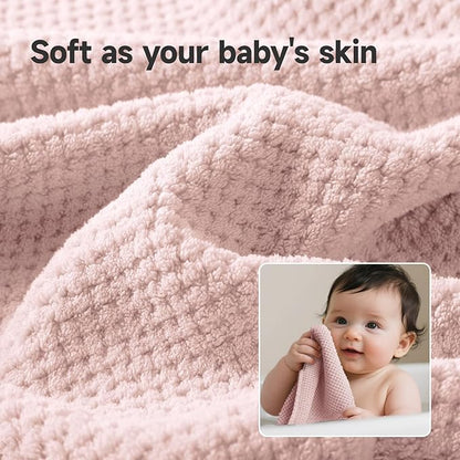 REDKISS Pink Towel Set, 6 Piece Premium Soft Bath Towel Set, Highly Absorbent
