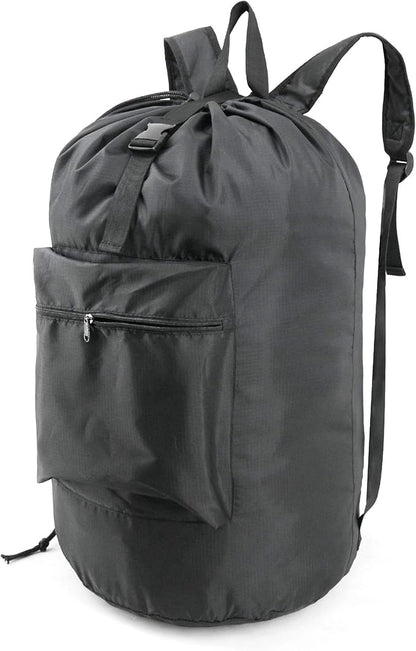 BeeGreen Laundry Bag Backpack w Adjustable Shoulder Straps College Dorm